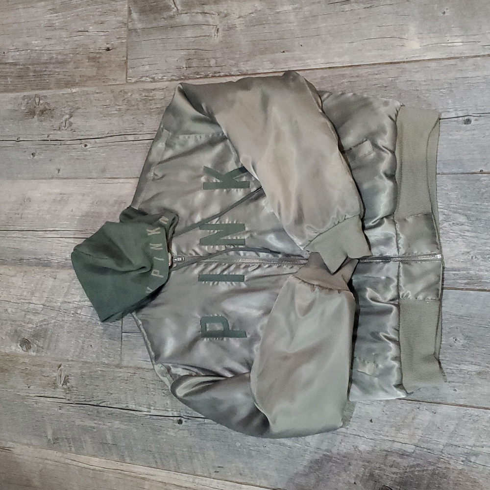 PINK Victoria's Secret Green Coat
